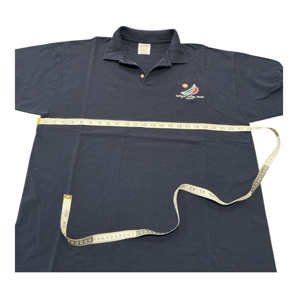 Gildan Antigua Sailing Week 2006 Polo Shirt Navy Blue Embroidered XL - Picture 2 of 4